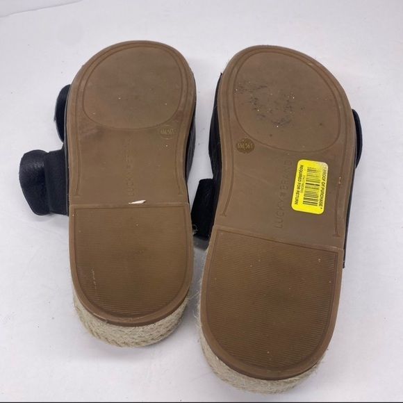 Lucky Brand Izbremma Leather Bow Slides - Picture 4 of 4